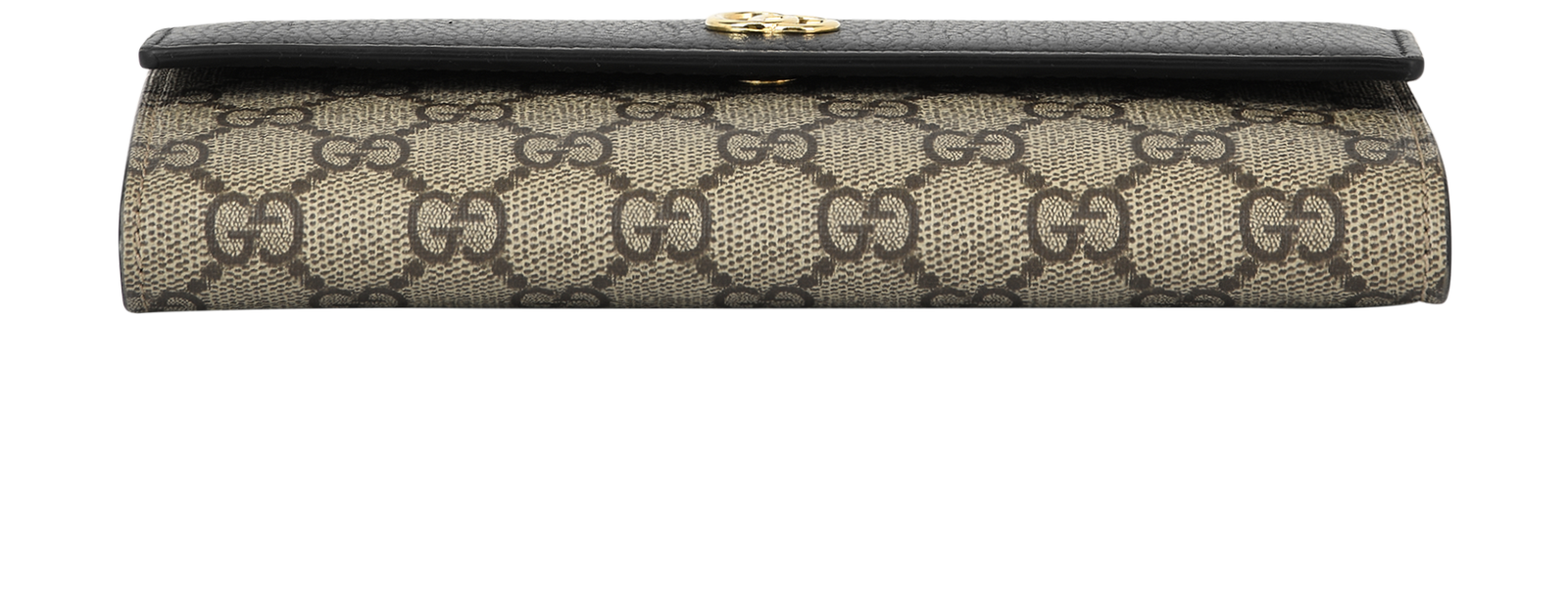 Gucci GG Marmont Continental Wallet, &pound;295, Accessories, Black/Brown, Canvas/Leather, Top view